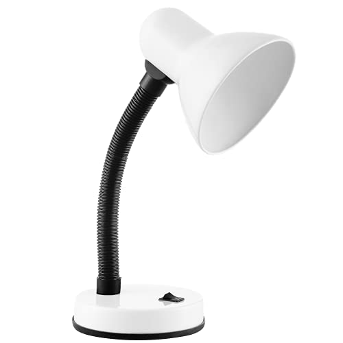 Virone Fupi Schreibtischlampe E27 10W Steel + Plastic Kabellänge ~1m (Weiß) von Virone