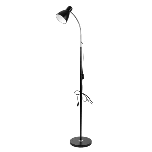 Virone LAR Stehleuchte mit Flexiblem Arm 155 cm max 20W E27 (Schwarz) von Virone