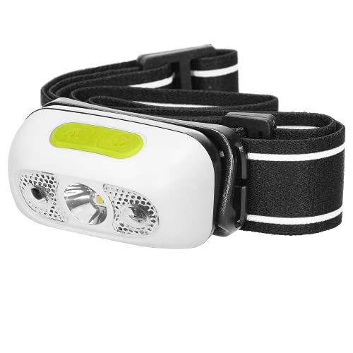 Virone LT-1 Stirnlampe Led Wiederaufladbar mit Berührungslosem Schalter und USB-Ladegerät und Beweglicher Brennerkopf von Virone
