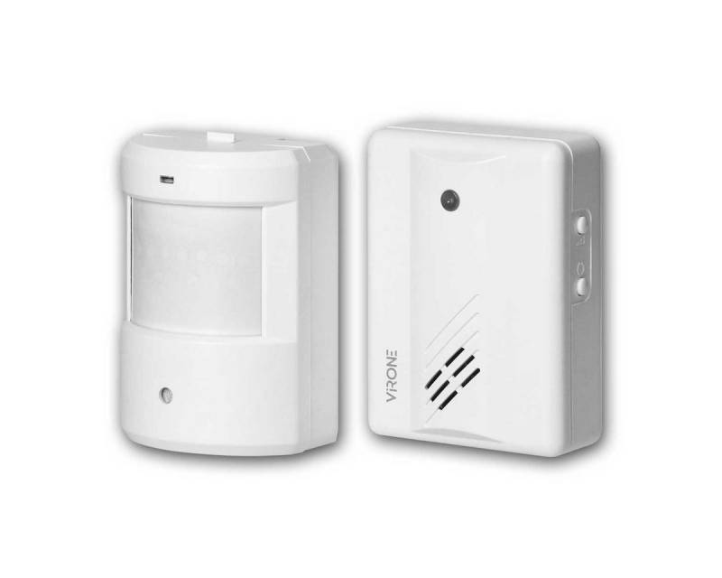 Virone Sensor Funk-Durchgangsmelder 32 Töne, PIR-Sensor, 70-80dB von Virone