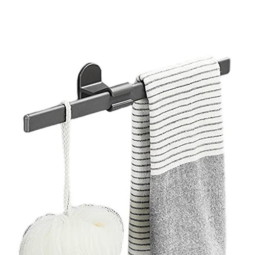 Handtuchhalter für Badezimmer | Wandmontierter einziehbarer Handtuchhalter aus Aluminiumlegierung - Nagelfreier Handtuchhalter für Küche, Badezimmer, Toilette, Aufbewahrung und Organisation Virtcooy von Virtcooy