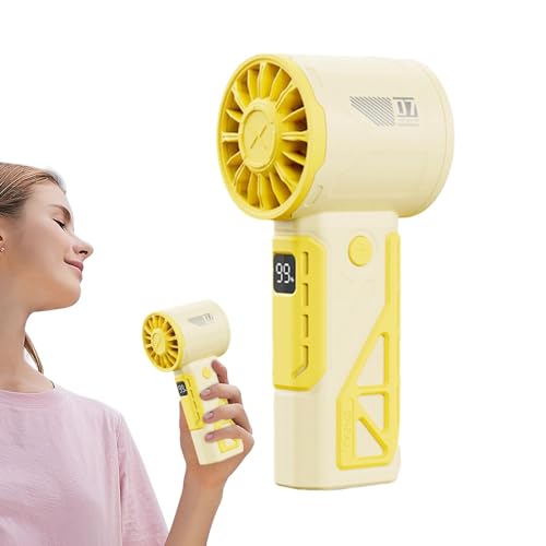 Mechanical Design Handheld Turbos Fan |Portable Fan Powerful Turbos Hand Fan,USB Rechargeable Small Pocket Fan,Rechargeable Personal Fan,Handheld Powerful High Speed Hair Dryer For Travel/Outdoor von Virtcooy