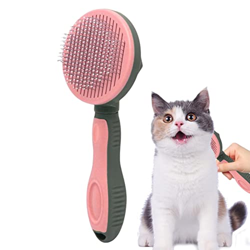 Virtcooy Katzenhaarbürste | Katzenbürsten für Hauskatzen - Pet Grooming Brush Tool Entfernt sanft lose Unterwolle, Mats Wirrwarr Hair Slicker Brush für Pet Massage von Virtcooy