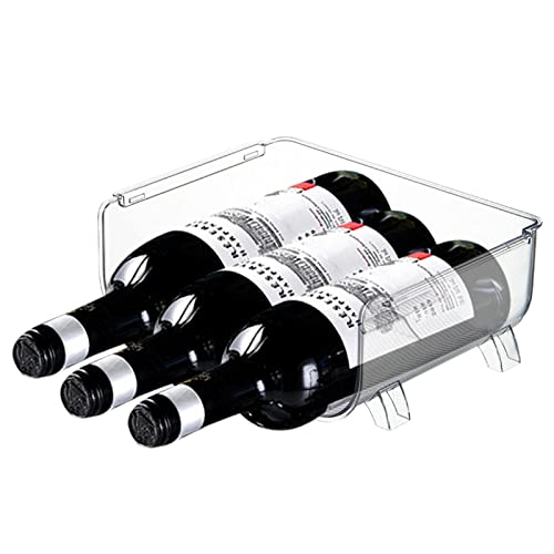 Virtcooy Weinlagerung - Durchsichtige Acryl-Wasserflaschenaufbewahrung - Weinregal Aufbewahrungsorganisator Haushaltsbedarf für Kühlschrank, Schrank, Speisekammer, Küchenarbeitsplatten von Virtcooy
