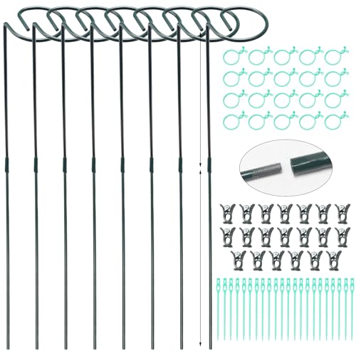 VirtuGro 8PCS Pflanzenstütze für den Garten 60cm Pflanzenhalter Blumenstütze Metall Pflanzenstütze Kann zusammengebaut Werden Monstera rankhilfe mit Mehreren Befestigungsringen VirtuGro 8PCS Pflanzenstütze für den Garten 60cm Pflanzenhalter Blumenstütze Metall Pflanzenstütze Kann zusammengebaut Werden Monstera rankhilfe mit Mehreren Befestigungsringen von VirtuGro