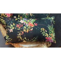 Kissen Kissenhülle Deko-Kissen Mit Füllung Blumen Innekissen 40x70 Velvet Reißverschluß von VirtusShop
