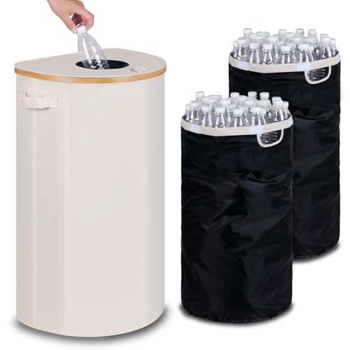 Deposit Bottles Collection Container with Lid (Beige01) von VisBeaut