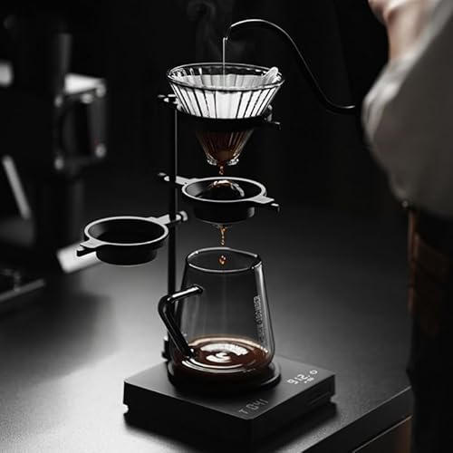 Generisch Pour Over Coffee Station Dripper Stand, Mit Verstellbarem Aluminiumlegierungsständer Drip Coffee Brewer, Für Handbrühkaffee, Wiederverwendbarem Edelstahlfilter, Für Home Office oder Generisch Pour Over Coffee Station Dripper Stand, Mit Verstellbarem Aluminiumlegierungsständer Drip Coffee Brewer, Für Handbrühkaffee, Wiederverwendbarem Edelstahlfilter, Für Home Office oder von VisBeaut