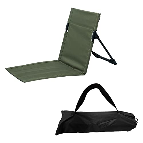 VisBeaut Beach Chair with Backrest, Folded Seat Cushion for Trekking Camping Accessories (Green) von VisBeaut