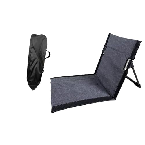 VisBeaut Beach Chair with Backrest, Folded Seat Cushion for Trekking Camping Accessories (Grey 39x40x38cm) von VisBeaut