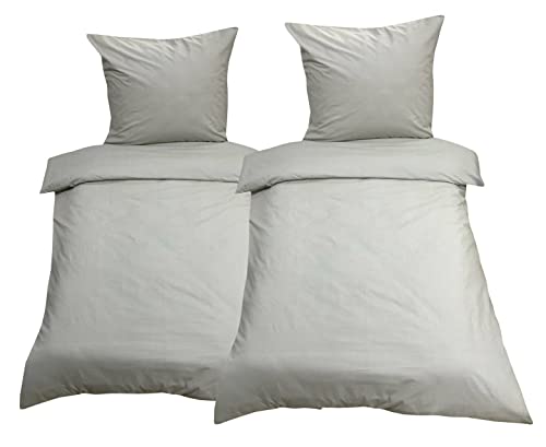 Visaggio 4 teilige Mikrofaser Bettwäsche 135x200 cm Bettbezug Bettwaren Uni Grau Einfarbig Visaggio 4 teilige Mikrofaser Bettwäsche 135x200 cm Bettbezug Bettwaren Uni Grau Einfarbig von Visaggio