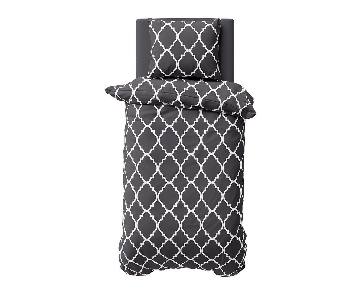 Visaggio Bettwäsche Baumwolle 135x200, 155x220 oder 200x200, Renforcé, 2 teilig, Ganzjahresbettwäsche mit YKK Reißverschluss, Ornamente Visaggio Bettwäsche Baumwolle 135x200, 155x220 oder 200x200, Renforcé, 2 teilig, Ganzjahresbettwäsche mit YKK Reißverschluss, Ornamente von Visaggio