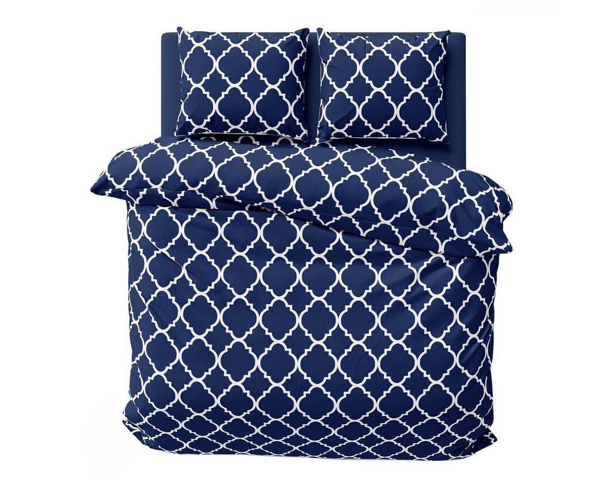 Visaggio Bettwäsche Baumwolle 135x200, 155x220 oder 200x200, Renforcé, 3 teilig, Ganzjahresbettwäsche mit YKK Reißverschluss, Ornamente Visaggio Bettwäsche Baumwolle 135x200, 155x220 oder 200x200, Renforcé, 3 teilig, Ganzjahresbettwäsche mit YKK Reißverschluss, Ornamente von Visaggio