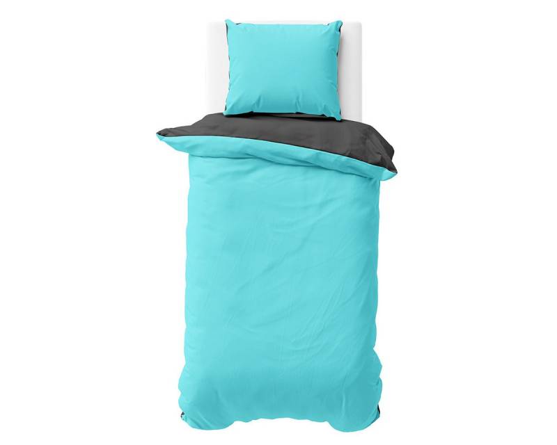 Visaggio Bettwäsche Mikrofaser Allergiker geeignet Doubleface Wendebettwäsche, Microfaser, 2 teilig, Modern Uni Doubleface Wendebettwäsche von Visaggio