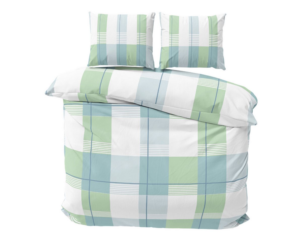 Visaggio Bettwäsche Feinbiber weich und kuschelig Winter Bettbezug, Biber, 3 teilig, Winterbettwäsche, gestreift in Grün Visaggio Bettwäsche Feinbiber weich und kuschelig Winter Bettbezug, Biber, 3 teilig, Winterbettwäsche, gestreift in Grün von Visaggio