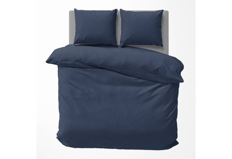 Visaggio Bettwäsche Mikrofaser Uni 135x200 155x220 200x200 Einfarbig Allergiker geeignet, Microfaser, 3 teilig, Einfarbige Bettbezug Set, mit YKK Reißverschluss, Atmungsaktiv von Visaggio