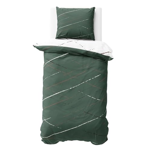 Visaggio Bettwäsche Set 155x200 cm Baumwolle Bettbezug Streifen Grün Wendebettwäsche Polycotton 4-Jahreszeiten Visaggio Bettwäsche Set 155x200 cm Baumwolle Bettbezug Streifen Grün Wendebettwäsche Polycotton 4-Jahreszeiten von Visaggio