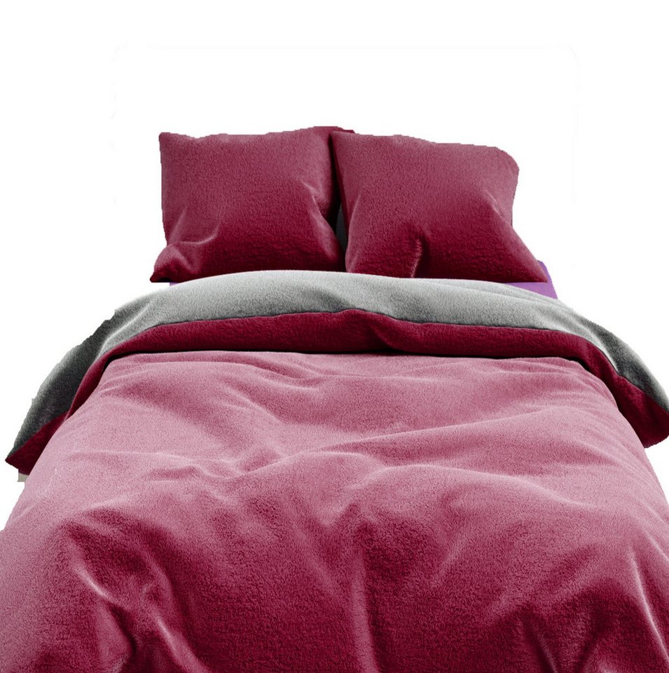 Visaggio Bettwäsche Winter Teddy Plüsch, Fleece, 2 teilig, Flauschig warmes Cashmere Touch, Einfarbig Wende Visaggio Bettwäsche Winter Teddy Plüsch, Fleece, 2 teilig, Flauschig warmes Cashmere Touch, Einfarbig Wende von Visaggio