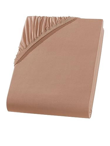 Visaggio Mikrofaser Spannbettlaken 140-160 x 200 cm Nougat Microfaser Polyester Spannbetttuch Bettlaken Visaggio Mikrofaser Spannbettlaken 140-160 x 200 cm Nougat Microfaser Polyester Spannbetttuch Bettlaken von Visaggio