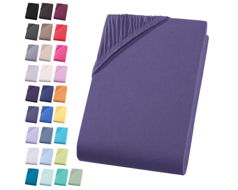 Visaggio Spannbettlaken Jersey aus 100% Baumwolle Kinder Spannbetttuch Bettlaken, Jersey, Gummizug: rundum, Kinder Spannbettlaken, für Matratzenhöhen bis 12 cm, Steghöhe 20 cm von Visaggio