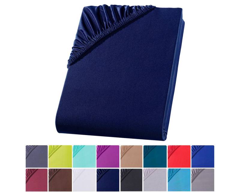 Visaggio Spannbettlaken Mikrofaser Spannbetttuch Bettlaken 90x200 140x200 180x200 200x220, Microfaser, Gummizug: rundum, viele Größen und Farben, Steghöhe 30 cm für Matratzenhöhen bis 22 cm Visaggio Spannbettlaken Mikrofaser Spannbetttuch Bettlaken 90x200 140x200 180x200 200x220, Microfaser, Gummizug: rundum, viele Größen und Farben, Steghöhe 30 cm für Matratzenhöhen bis 22 cm von Visaggio