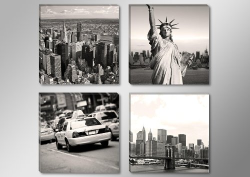 Visario Leinwandbilder 6605 Bild auf Leinwand New York USA 4 x 30 x 30 cm, 4 Teile Visario Leinwandbilder 6605 Bild auf Leinwand New York USA 4 x 30 x 30 cm, 4 Teile von Visario