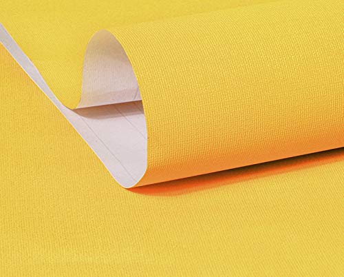 10 m x 60 cm Tapeten einfarbig Uni Pastellfarben gelb 3000-S Art. 3103 selbstklebend Verschiedene Trendfarben Tapete Folie abwischbar von Visario