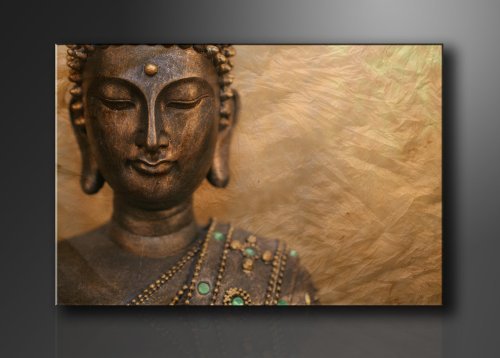 Visario Bild & Kunstdruck der Deutschen Marke 80 x 60 cm 4041 Bilder auf Leinwand Kunstdrucke Buddha Wandbild von Visario