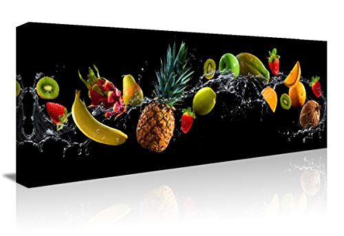 Visario 120 x 40 cm Bild auf Leinwand Früchte Obst 5745-SCT deutsche Marke und Lager, fertig gerahmt. von Visario