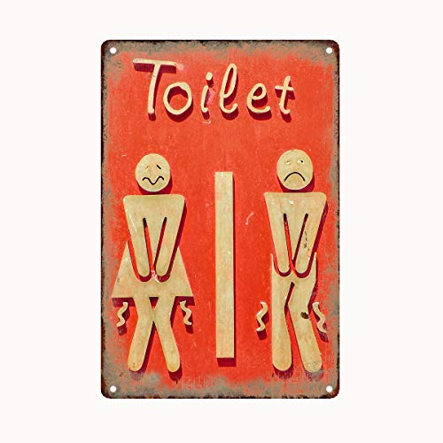 Visario Bild Blechschild WC Toilette Klo 30x20cm 2312 Verschiedene Bilder Wandbilder zur Auswahl. von Visario