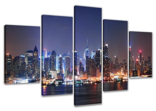 Visario Bild & Kunstdruck der Deutschen Marke 160 x 80 cm 5505 Bilder auf Leinwand Kunstdrucke New York USA Wandbild von Visario