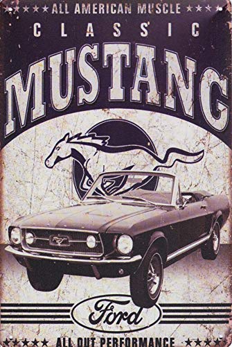 Visario Blechschild Bild Mustang 30x20cm 2359 Verschiedene Bilder, Wandbilder und Schilder zur Auswahl. von Visario