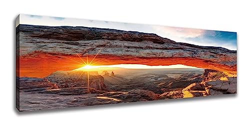 Visario Leinwand Bild fert gerahmt 120x40 cm Moab Wüste USA 5764 von Visario