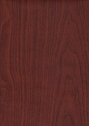 Visario Tapeten Folie 3000-S selbstklebend Farbe Holz Dekor dunkel 10 m x 45 cm 3024 von Visario
