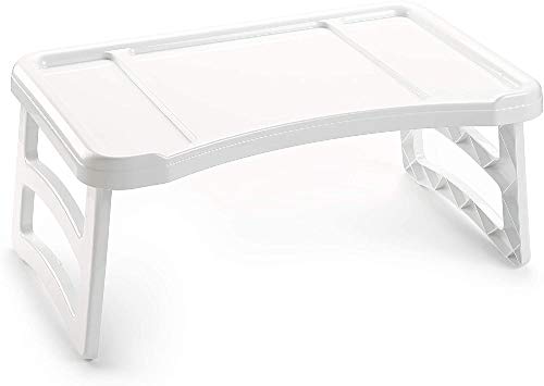 Plastic Forte Laptop-Tisch, Weiß, 33 x 33 x 23.5 cm, Bett, Nachtisch von PlasticForte