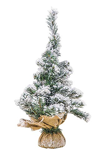 Viscio Trading Weihnachtsbaum, 50 cm, mit Jutebasis, Grün, 50 cm von Viscio Trading