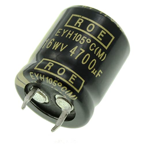 Elko Kondensator 5x radial 4700µF 16V | Snap-In Elektrolytkondensator bis zu 105°C | 4700uF Electrolytic Capacitor from Vishay von Vishay