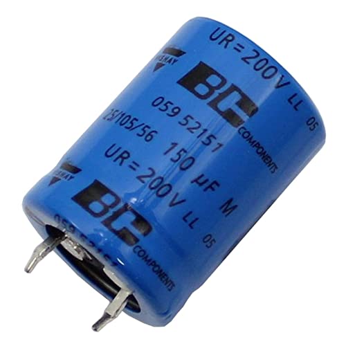 Elko Kondensator 5x radial 150µF 200V | Snap-In Elektrolytkondensator bis zu 105°C | 150uF Electrolytic Capacitor from Vishay von Vishay