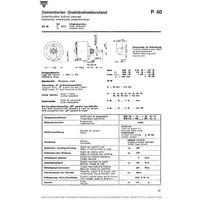 Vishay P40 50 22R 10% AGX Draht-Potentiometer 50W 0.022kΩ 1St. von Vishay