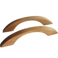 Arc Schrankknäufe, Eichenholz Schubladengriffe, Moderne Holzgriffe von Vishemir