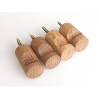 Kleine Wandhaken Aus Eiche, Holzklammern, Rustikale Handtuchhaken - 2Er-Set Kleine Wandhaken Aus Eiche, Holzklammern, Rustikale Handtuchhaken - 2Er-Set von Vishemir