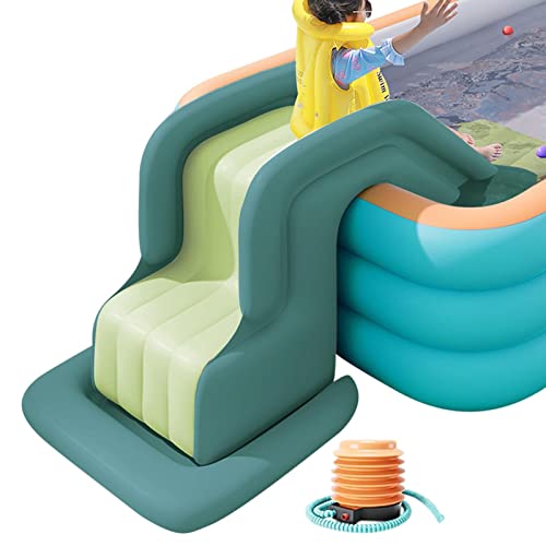 Visiblurry Aufblasbare Poolrutsche für Kinder - Kippsichere Rutschen für lustiges Spielen i Wasserpark im Freien | Aufblasbare Seiten, kippsichere Poolrutsche für Wasserzentren und aufgeblasene Pools von Visiblurry