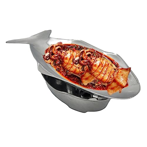 Visiblurry Hot Pot Set Fischplatte | Fischschale Metall-Serviertabletts - Serviertabletts aus Metall in Fischplattenform im Thai-Stil für den Innenhof im Freien und die Küche im Innenbereich Visiblurry Hot Pot Set Fischplatte | Fischschale Metall-Serviertabletts - Serviertabletts aus Metall in Fischplattenform im Thai-Stil für den Innenhof im Freien und die Küche im Innenbereich von Visiblurry