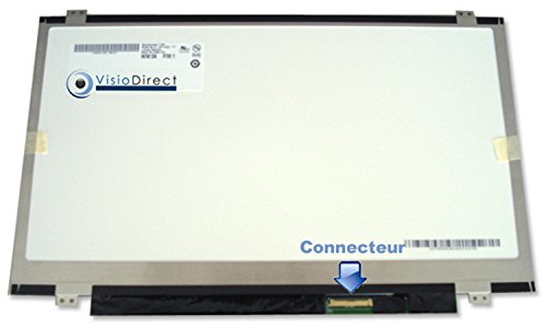 Visiodirect Bildschirm LCD Display 14" LED für HP COMPAQ Elitebook Folio 9470M 14 N140FGE-LA2 1600X900 von Visiodirect