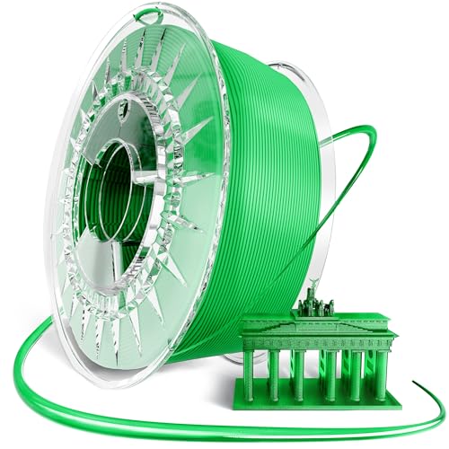 Vision 3D® PETG Glossy Filament 1.75 - [1KG Spule] 3D Drucker Filament PETG - Wasserfest, Hitze- & UV-beständig - Outdoor geeignet - kompatibel mit FDM 3D-Druckern incl. Slipbag von Vision 3D