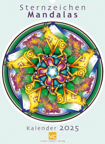 Sternzeichen-Mandalas. Kalender 2025 von Vision Creativ Verlag