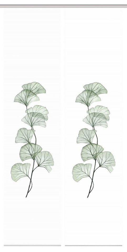 Vision S Schiebegardine 080770 BERTO Schiebegardine, halbtransparent, Bambus-Optik, 260x60 cm, (2 St), 100% Polyester von Vision S