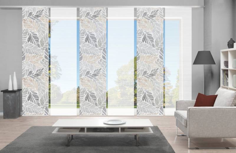 Schmidt Gard Schiebegardine 080869 LISIO Schiebegardine, halbtransparent, Bambus-Optik, 260x60 cm, (6 St), 100% Polyester von Schmidt Gard