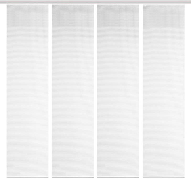 Vision S Schiebegardine 4ER SET ROM (4 St), Paneelwagen, halbtransparent, HxB: 260x60, Schiebevorhang 4er Set Uni von Vision S