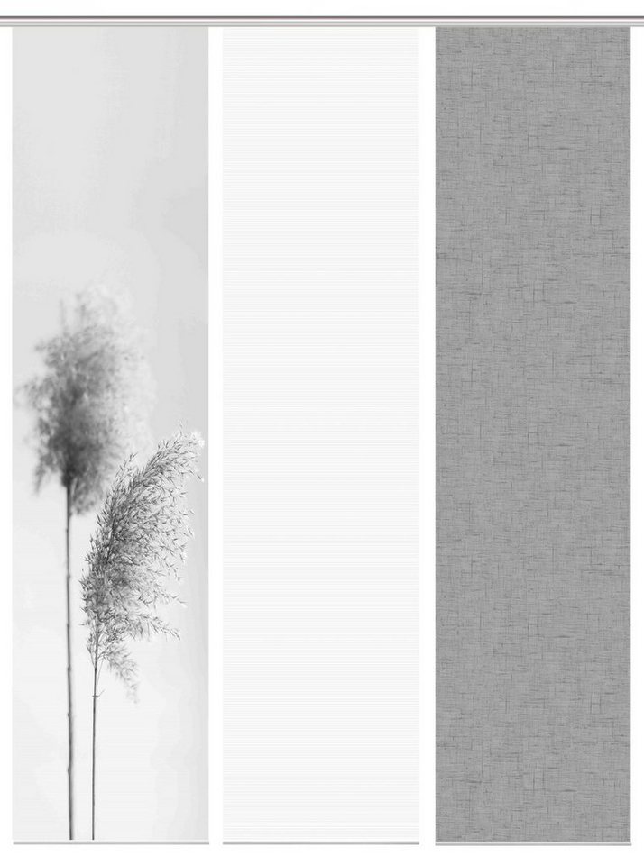 Vision S Schiebegardine 80922 Schiebegardine IRLOS, Digitaldurck, Seidenoptik, 260x60 cm, (3 St), Polyester von Vision S